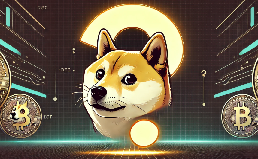 DALL·E-2024-11-20-08.44.02-A-modern-digital-art-style-depiction-of-the-official-Dogecoin-mascot-a-Shiba-Inu-looking-inquisitive-with-a-large-vivid-question-mark-above-its-he